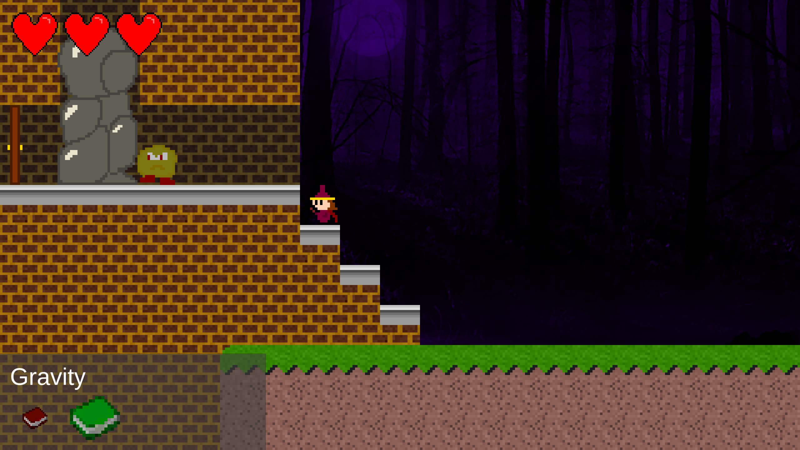 Screenshot of Susan in the Spooky Castle