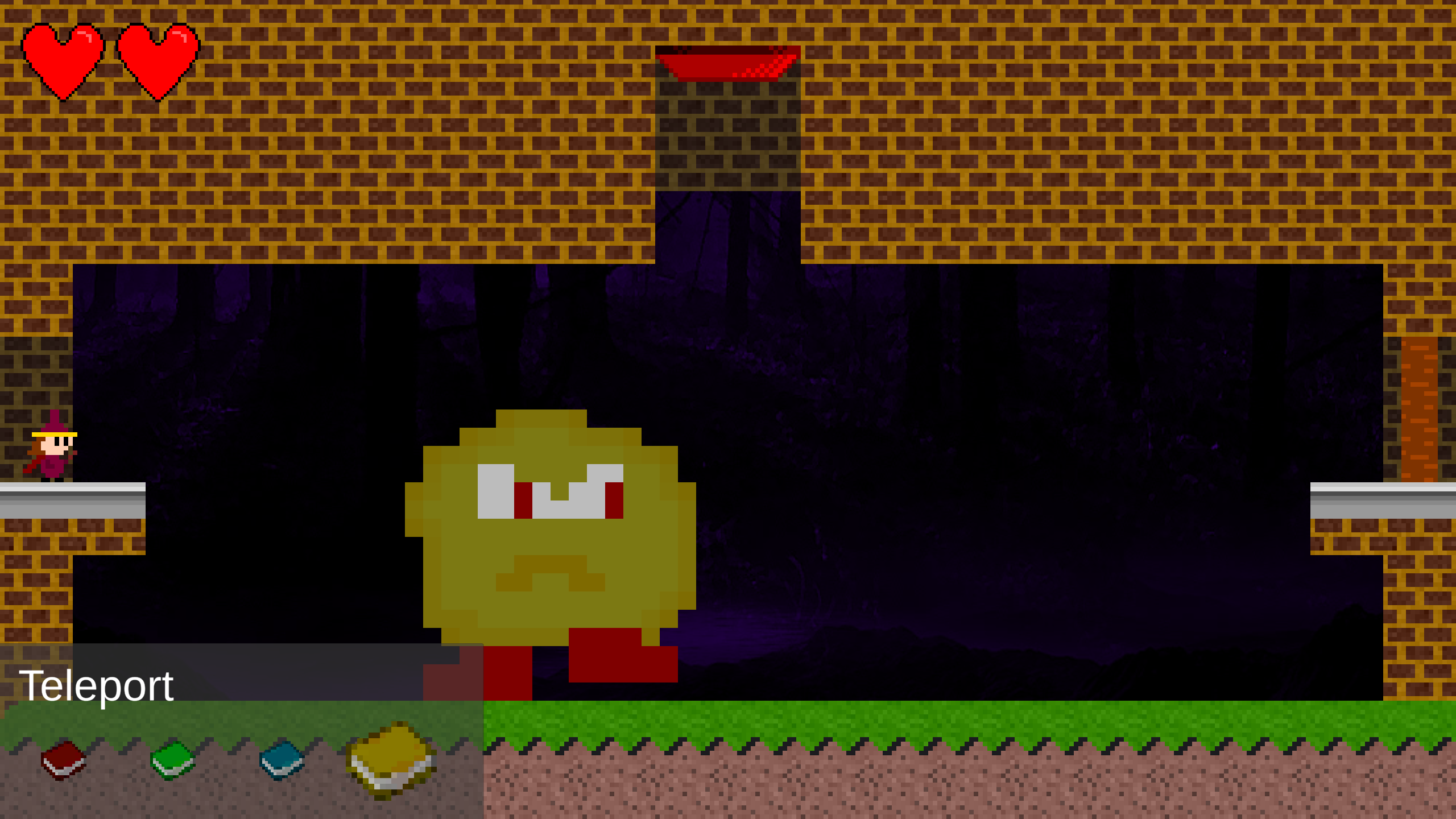 Screenshot of Susan in the Spooky Castle